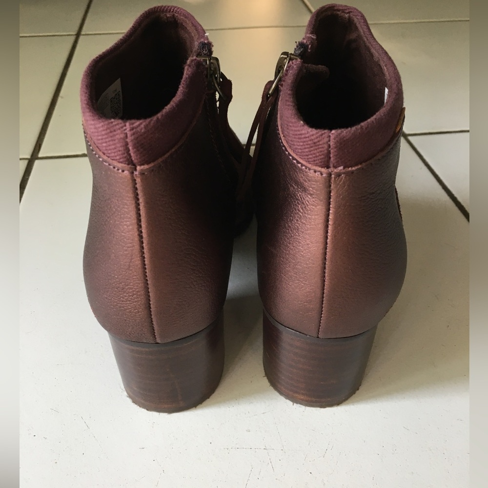 Toms Suede Chunky Heeled Bootie - Picture 3 of 8
